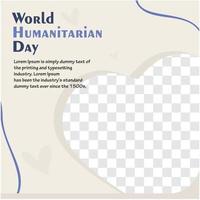 vetor gratuito de ilustração do dia mundial humanitário