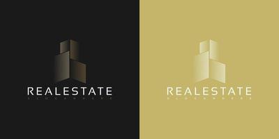 design de logotipo de construção imobiliária minimalista simples vetor