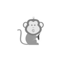 elemento de design de ilustração vetorial de ícone de macaco vetor