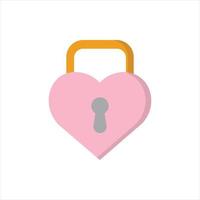 vetor de bloqueio de amor para apresentação de ícone de símbolo de site