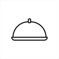 vetor de comida de bandeja para apresentação de ícone de símbolo de site