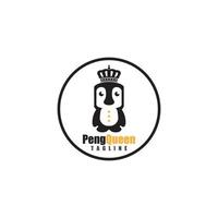 design de modelo de logotipo de pinguim vetor