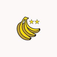 ilustração em vetor modelo logotipo banana