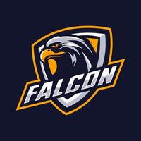 logotipo da mascote do falcão vetor