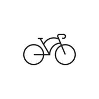 modelo de design de vetor de ícone de bicicleta