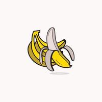 ilustração em vetor modelo logotipo banana