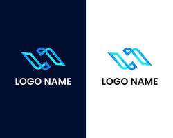 modelo de design de logotipo letra w vetor