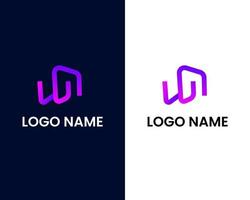 modelo de design de logotipo moderno letra w e g vetor