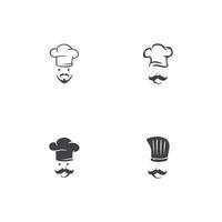 modelo de logotipo de chef de chapéu