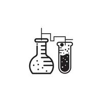 ilustração em vetor ícone tubo de ensaio médico.