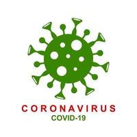 vírus corona, ilustração do vírus corona. propagação global vetor