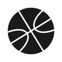 cor do vetor do ícone da bola de basquete editável isolada no fundo em branco