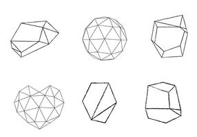 Free Geometrical Shape Set vetor