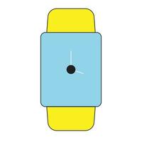 relógio de pulso realista smartwatch, ilustração vetorial, relógio digital, vetor
