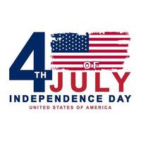 4 de julho camiseta e vestuário do dia da independência americana vetor