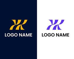 modelo de design de logotipo letra y e k vetor