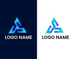 modelo de design de logotipo de negócios moderno letra a e s vetor