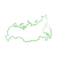 mapa da rússia em fundo branco vetor