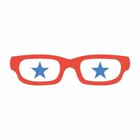 estilo simples de ícone de óculos estrela vetor