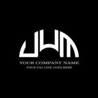 design criativo de logotipo de letra uum com gráfico vetorial vetor
