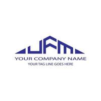design criativo do logotipo da carta ufm com gráfico vetorial vetor