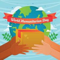 fundo do dia humanitário mundial vetor