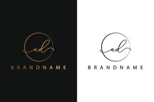 anúncio anúncio logotipo desenhado à mão de assinatura inicial, moda, joias, fotografia, boutique, roteiro, casamento, modelo de logotipo de vetor criativo floral e botânico para qualquer empresa ou negócio.