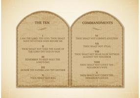 Livre 10 Commandments Vector