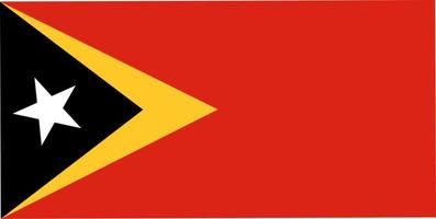 bandeira de timor leste.bandeira nacional da república democrática eas timor vetor