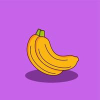 ilustração em vetor de desenhos animados de frutas de banana