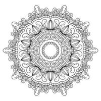 mandala para colorir, padrões, belos mantras, fundos islâmicos, cartões de casamento, modelos de decoração e designs de camisetas vetor