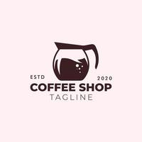 design de logotipo retrô de café vetor