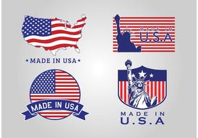 Made in USA Badge Vectors