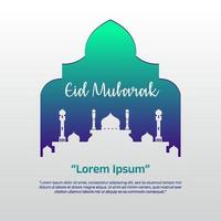 histórias de modelo de saudação eid mubarak postam anúncio de banners. ilustração vetorial editável. vetor