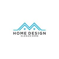 conceito de design de casa vetor logotipo imobiliário.