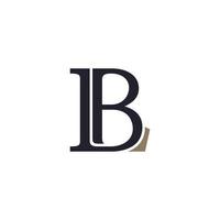 vetor de design de logotipo de letra lb ou bl.
