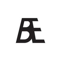 ser ou eb vetor de design de logotipo de letra inicial.