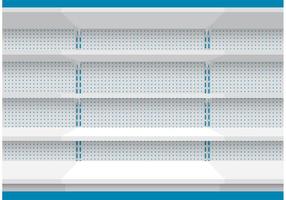 Parede De Prateleiras vetor