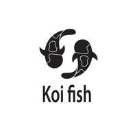 dois logotipos de peixes. sorte, prosperidade e boa sorte. gráficos vetoriais vetor
