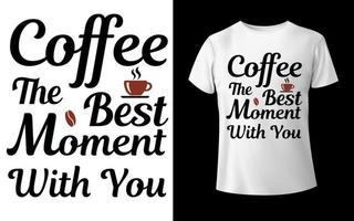 design de camiseta de café vetor de café eu amo design de camiseta de café