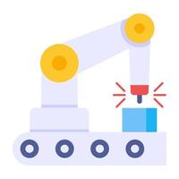 ícone de download premium do braço robótico vetor