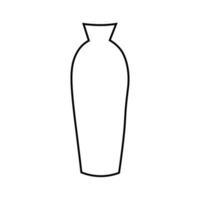 coleção de desenhos de contorno de vasos no eps 10 vetor
