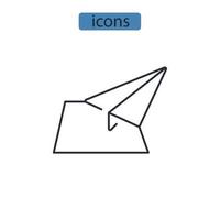ícones de direção símbolo elementos vetoriais para infográfico web vetor