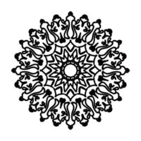 mandala desenhada à mão. decoração em ornamento de doodle oriental étnica. vetor