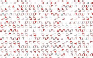 textura vector vermelho claro em estilo triangular.