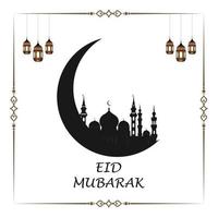 vetor de eid mubarak, desejo do ramadã. fundo islâmico árabe. Ramadan Karim. eid mubarak.