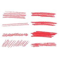 elementos de marcador de caneta marcador vermelho. ilustração vetorial vetor