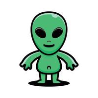 Desenho Animado Azul Ufo Verde Alienígena Ilustração do Vetor - Ilustração  de cosmos, grampo: 250183956