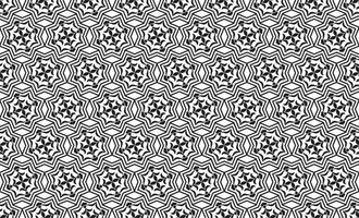 padrão sem emenda de mosaico geométrico abstrato. ornamento de linha floral elegante com formas de estrelas árabes vetor