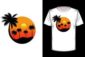 design de camiseta vintage retrô de verão havaí vetor